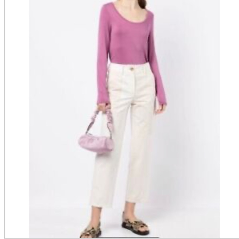 NWT vince jersey tee long sleeve scoop neck purple plus size  XXXL